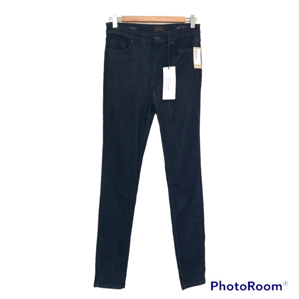 NWT Tailor Made Brisbane High Rise Slim Straight Jeans - Dark Wash